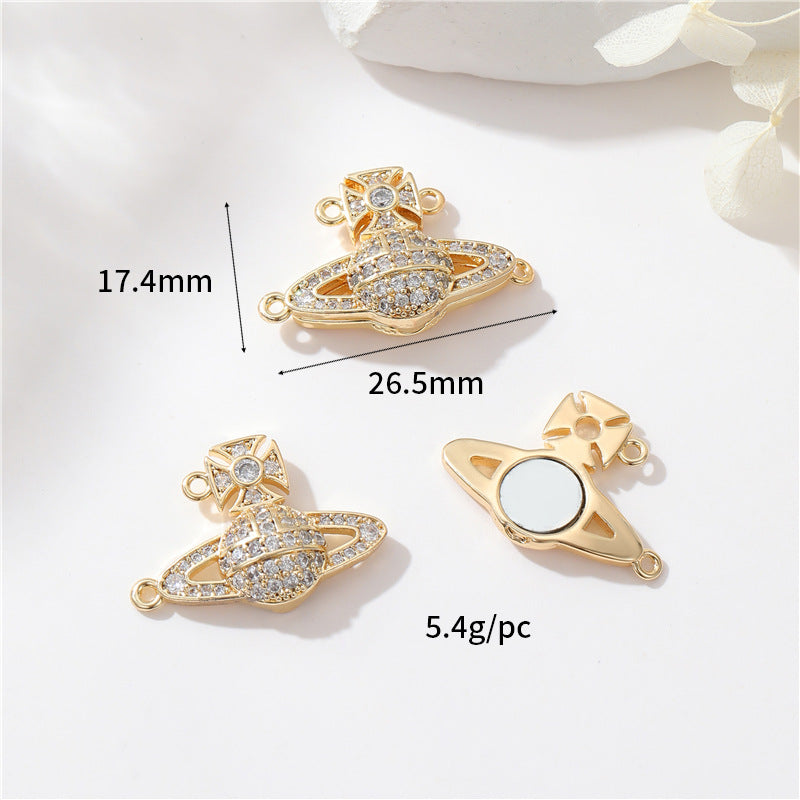 14K gold double-sided magnetic clasp
