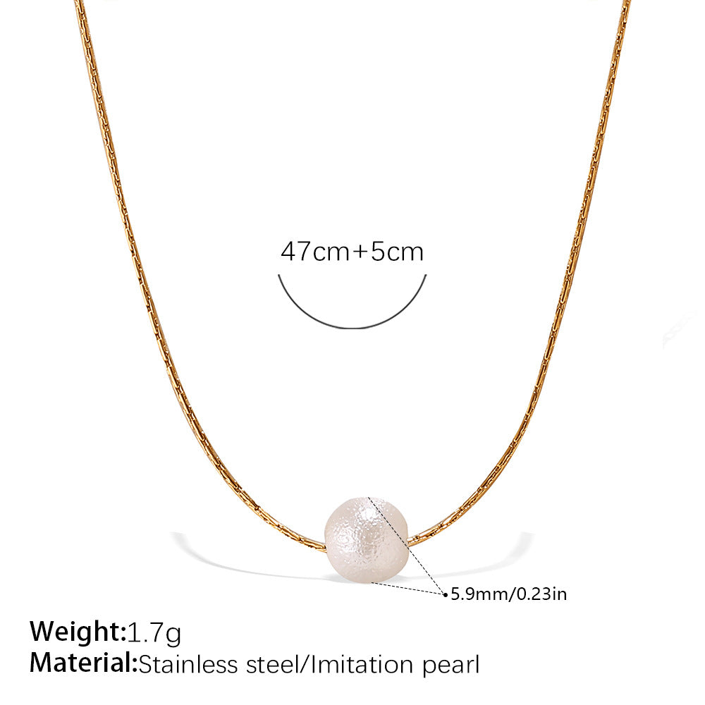 French Ins Style Pearl Layered Choker - Sweet Girl Gentle Light Luxury Collarbone Chain