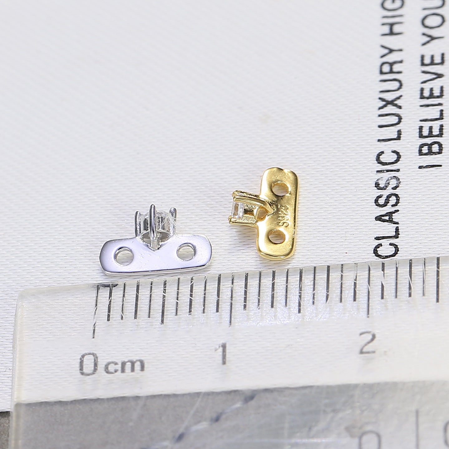 S925 Sterling Silver Double-Row Clasps & 3-4mm Spacer Beads - DIY Jewelry Pearl Necklace Bracelet Findings
