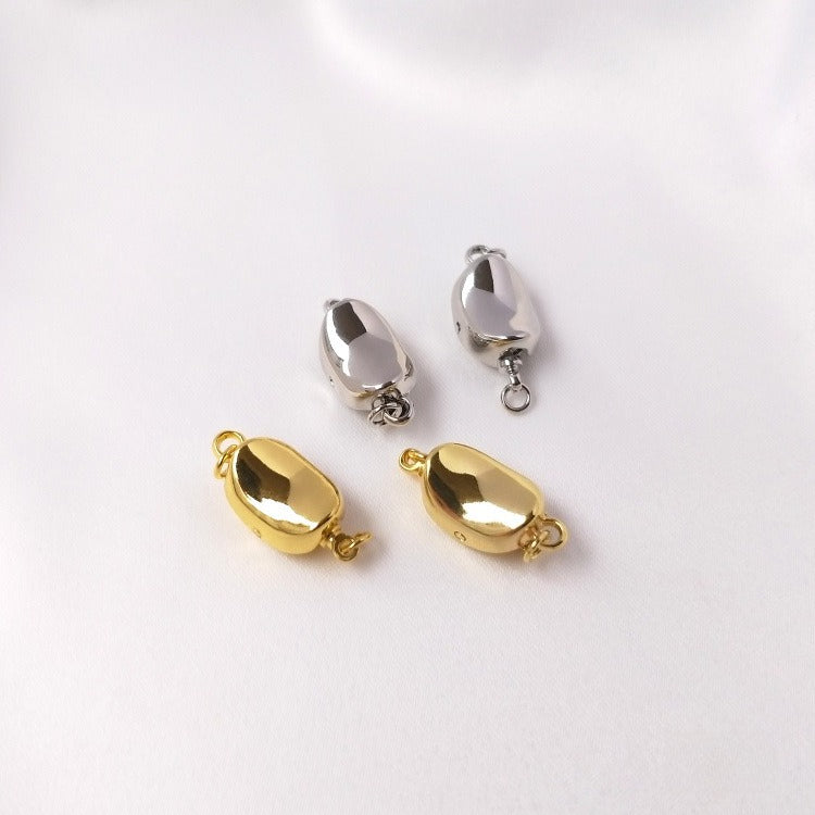 Tarnish-Resistant 18K Gold Plated White Gold Pearl Necklace Clasps | DIY Choker Jewelry Findings (T-Bar/Tongue/Buckle Style)