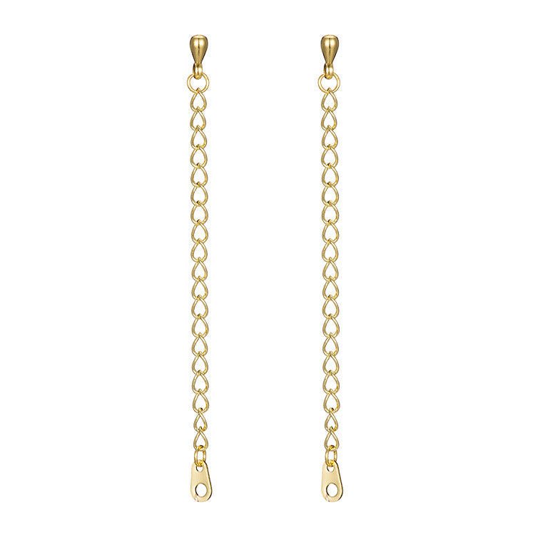 Pure copper plated with 14K real gold extension chain