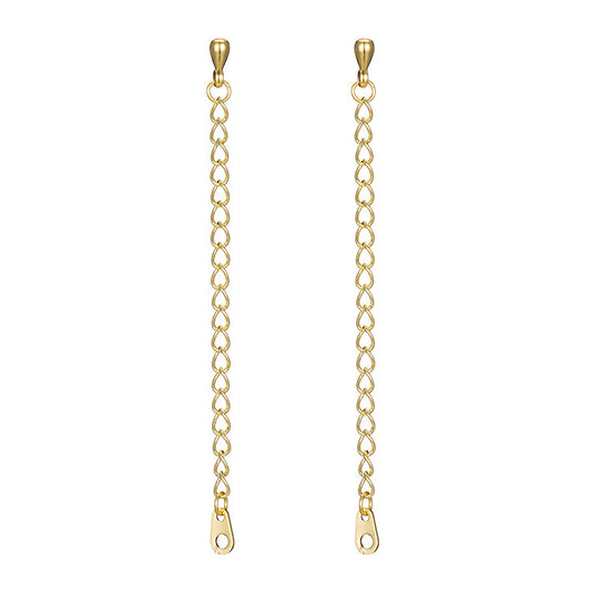 Pure copper plated with 14K real gold extension chain