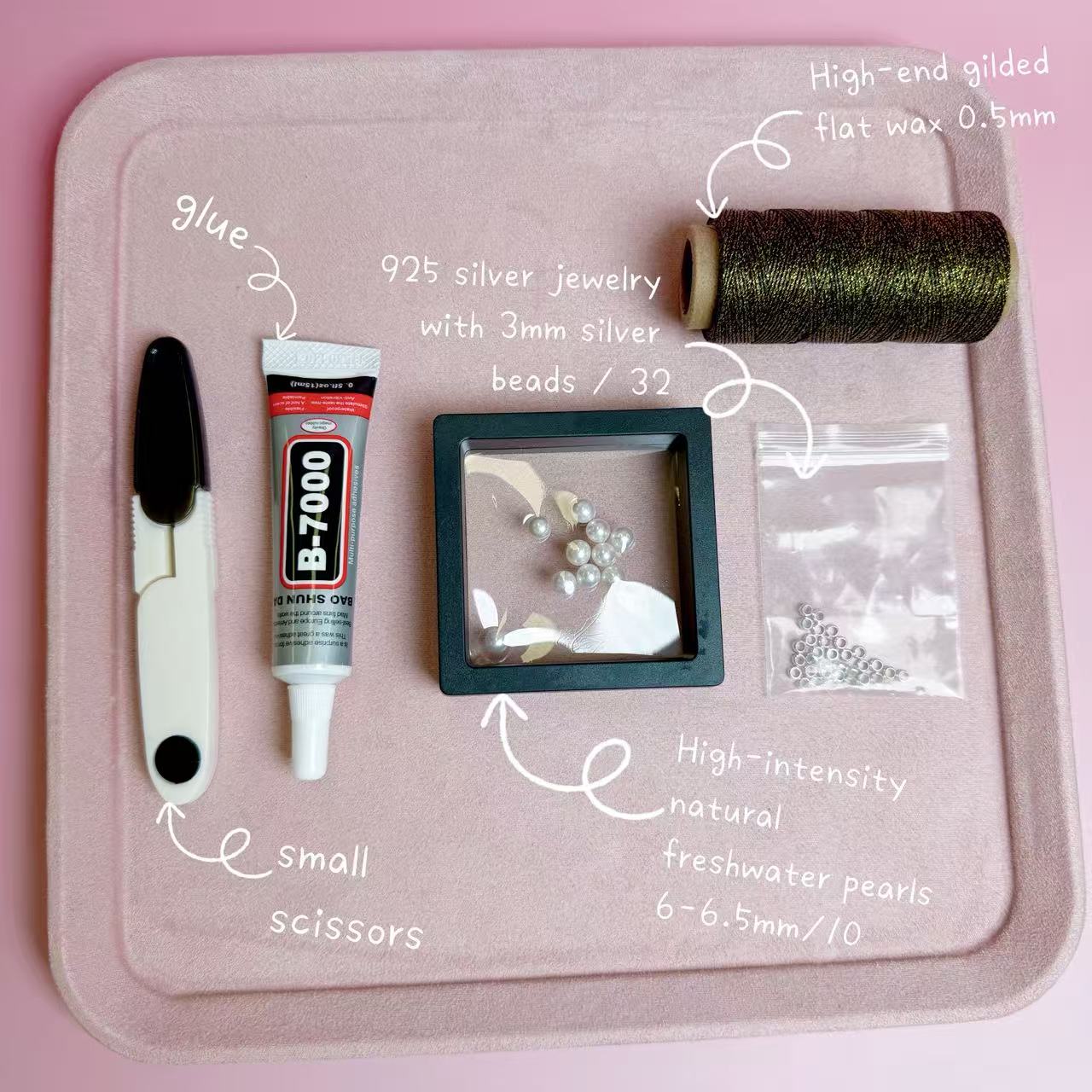 DIY Pearl handicraft Tools and materials kit