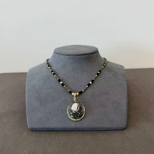 Arte Mist Jewelry Natural pearl rhinestone necklace