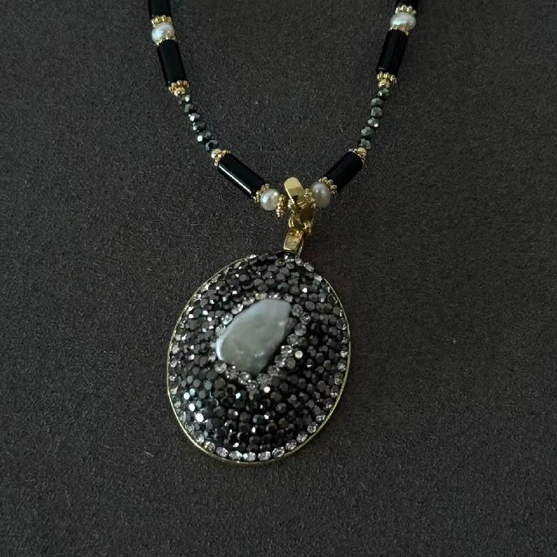 Arte Mist Jewelry Natural pearl rhinestone necklace