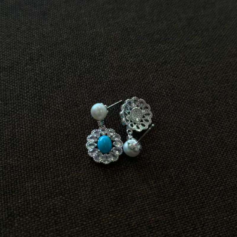 2-3mm natural freshwater turquoise pearl set