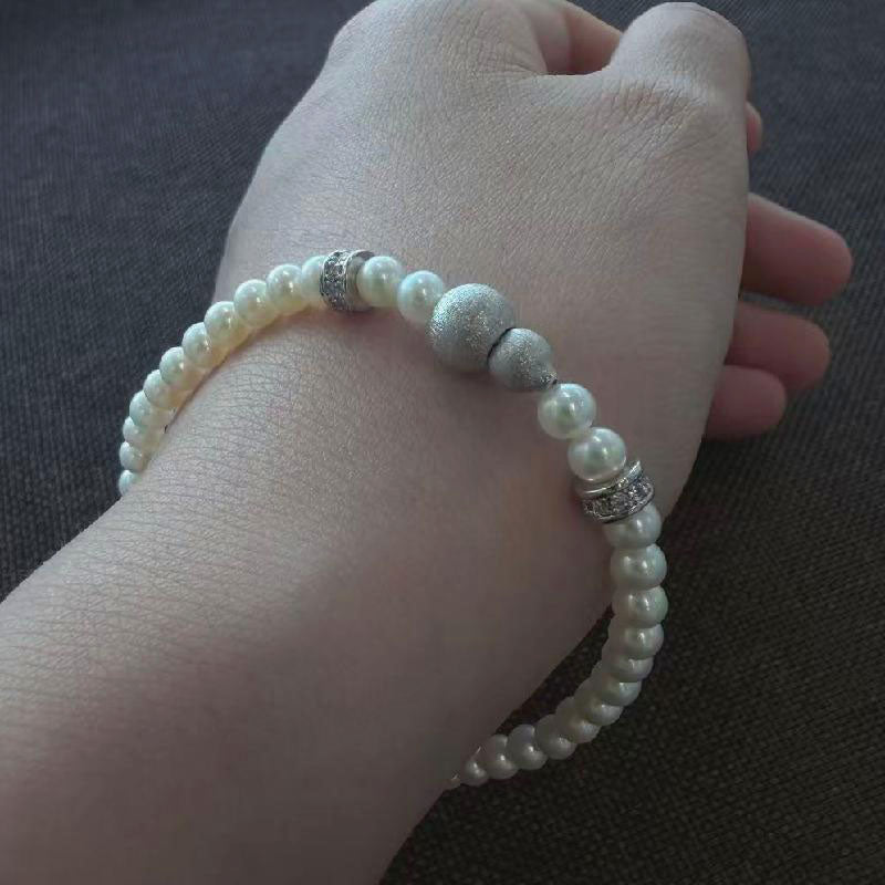 4-5mm freshwater pearl gourd buckle set