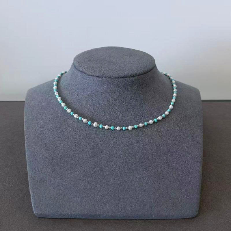 4-5mm natural freshwater pearl turquoise set