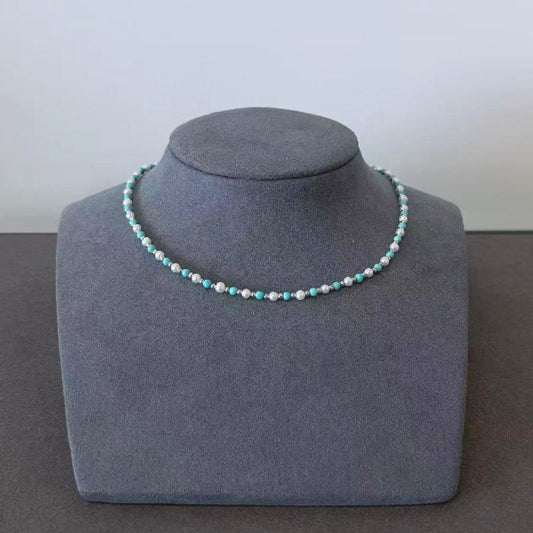 4-5mm natural freshwater pearl turquoise set