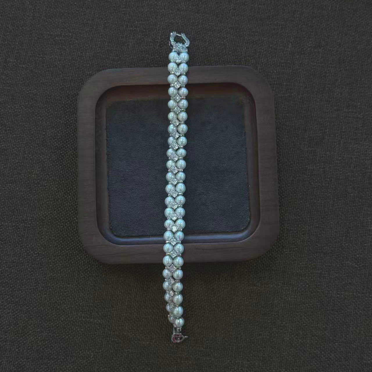 Arte Mist Jewelry Handmade Woven  Pearl Bracelet