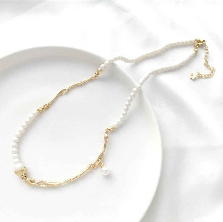 14K Gold Plated Lava Texture Branch Connectors