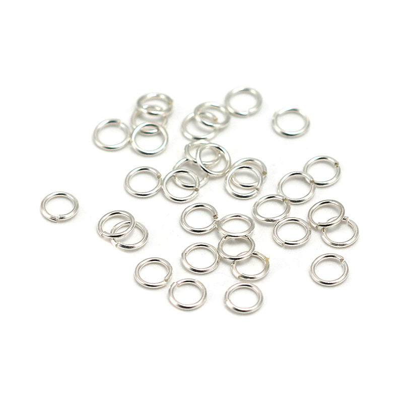 S925 Sterling Silver Open Jump Rings | DIY Jewelry Chain Connector Rings - Silver Loops Craft Supplies
