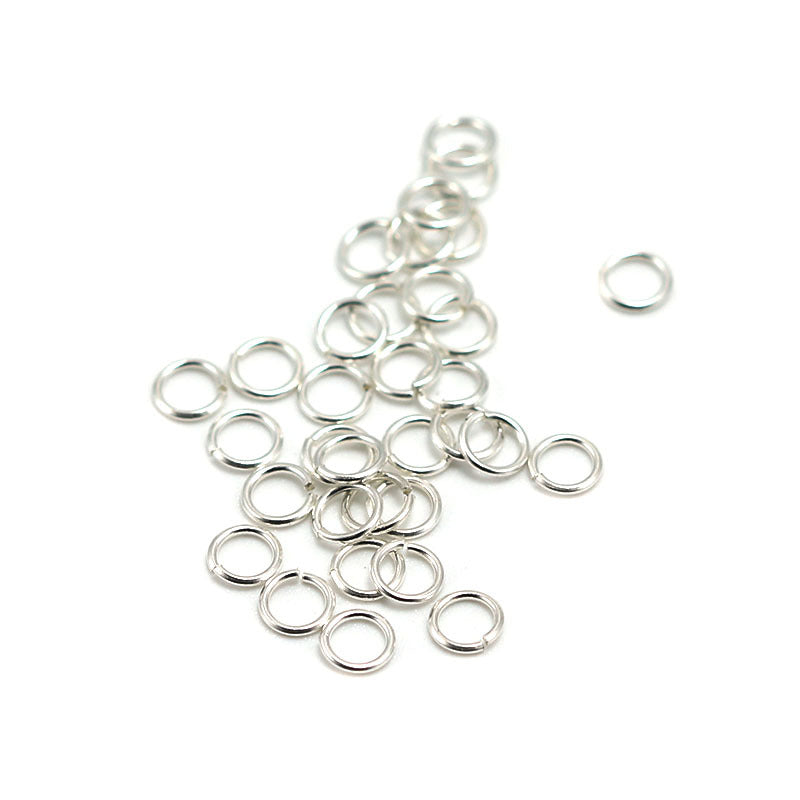 S925 Sterling Silver Open Jump Rings | DIY Jewelry Chain Connector Rings - Silver Loops Craft Supplies