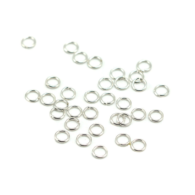 S925 Sterling Silver Open Jump Rings | DIY Jewelry Chain Connector Rings - Silver Loops Craft Supplies
