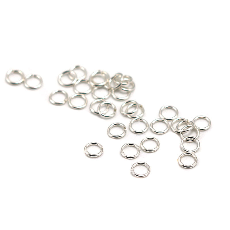 S925 Sterling Silver Open Jump Rings | DIY Jewelry Chain Connector Rings - Silver Loops Craft Supplies