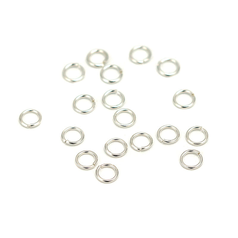 S925 Sterling Silver Open Jump Rings | DIY Jewelry Chain Connector Rings - Silver Loops Craft Supplies