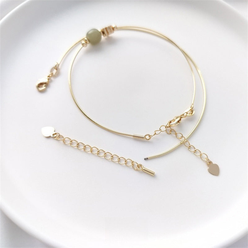 14K Gold Filled Screw Copper Wire Bangle