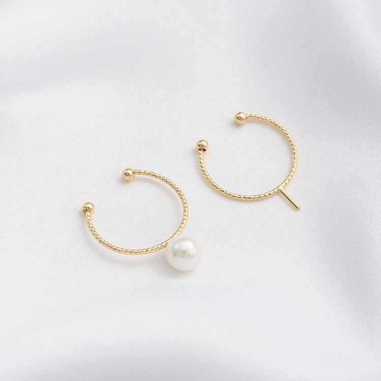 Tarnish-Resistant 14K Gold Plated Ring Settings | Flat/Open Filigree DIY Ring Blanks - For Half-Drilled Beads & Glue-On Cabochons