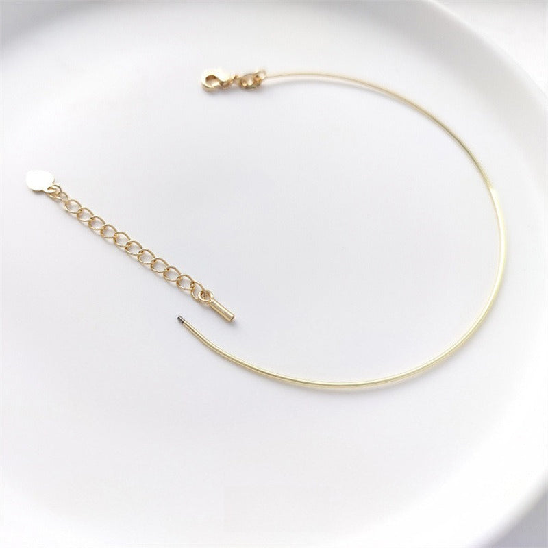 14K Gold Filled Screw Copper Wire Bangle