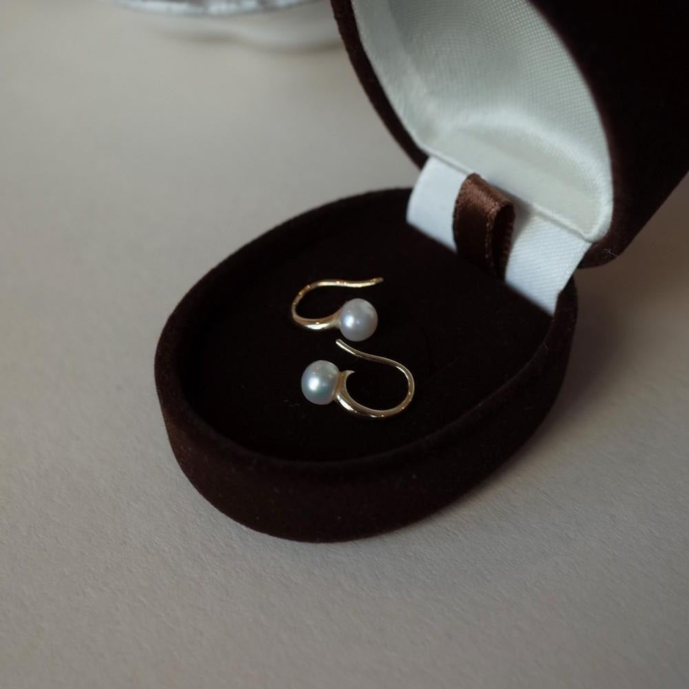 Minimalist 925 Silver 14K Gold Plated Pearl Earrings - Low Ear Piercing Ins Korean Style Versatile Daily Studs