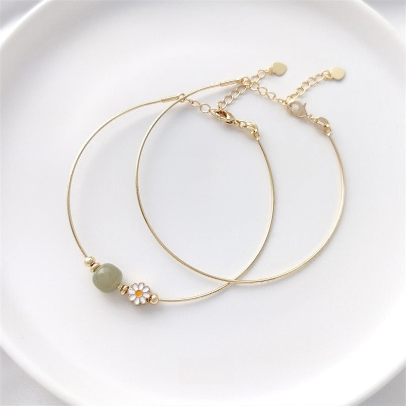14K Gold Filled Screw Copper Wire Bangle