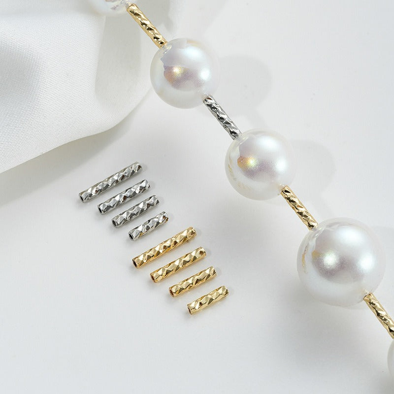 14K Gold Plated Tarnish-Resistant Filigree Tube Beads