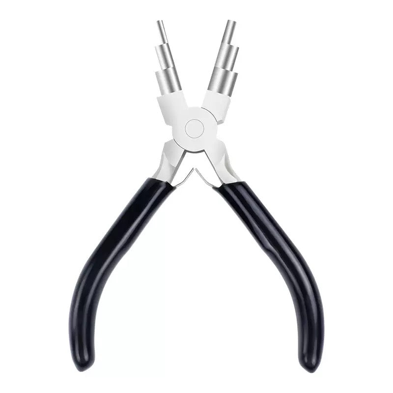 Six-section wire winding pliers