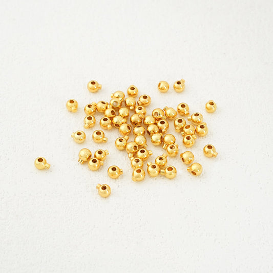 Finish by pressing the positioning beads