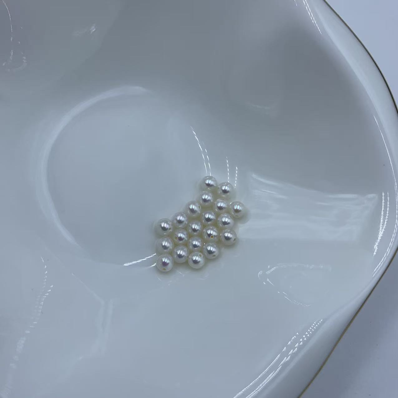 4-5mm Freshwater AK Loose Pearls - High Shine Near Round Full-Hole Beads for DIY Bracelet Earrings