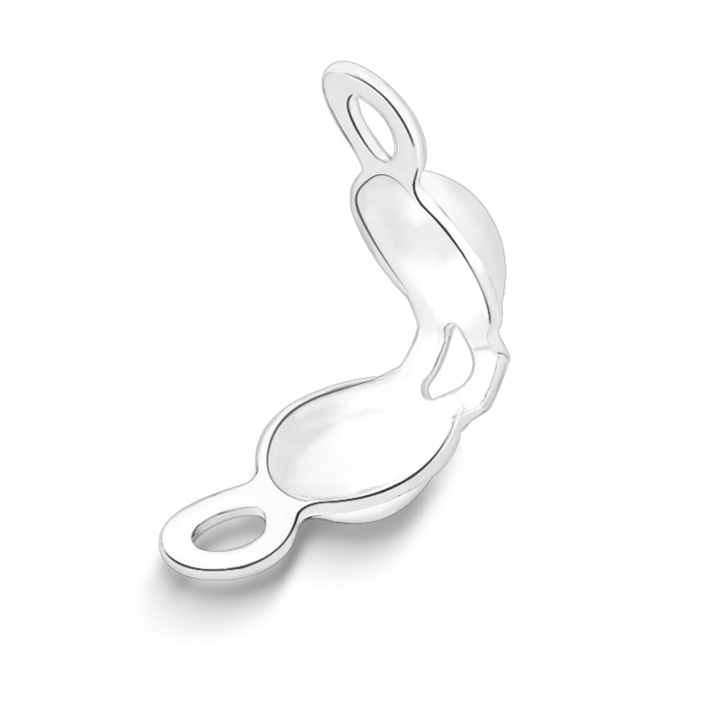 925 Sterling Silver End Caps | DIY Jewelry Crimp Beads for Necklaces/Bracelets - Thread/Wire Cover Clasps