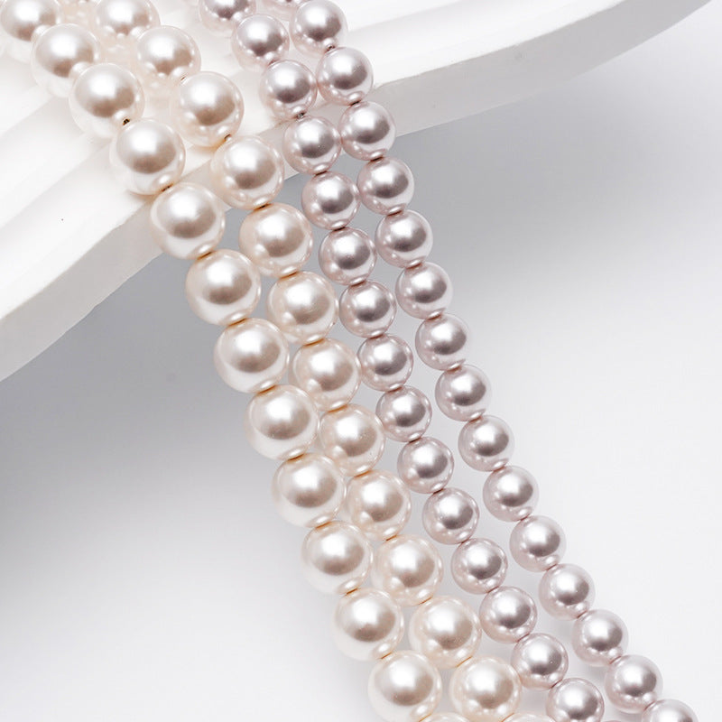 High-Shine Round Faux Swarovski-Style Pearls | DIY Jewelry Loose Beads (Bracelet/Necklace/Pendant)