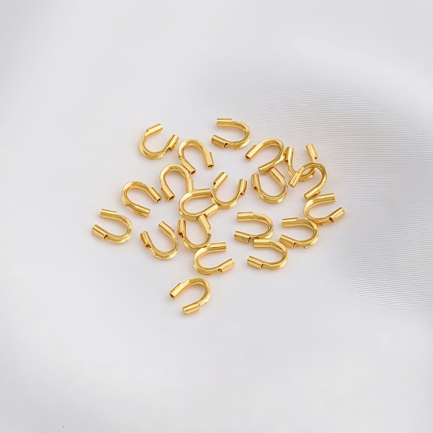 14K Gold Plated Positioning Tube End Clasps | Wholesale DIY Jewelry Findings for Necklaces/Bracelets - Crushable Beads