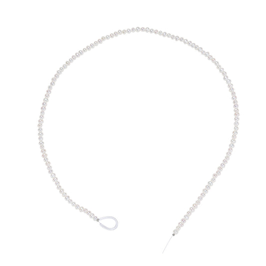 3 - 4mm Zhuji Freshwater Rice Pearl Beads - Near Round High Shine for DIY Necklace Jewelry Making