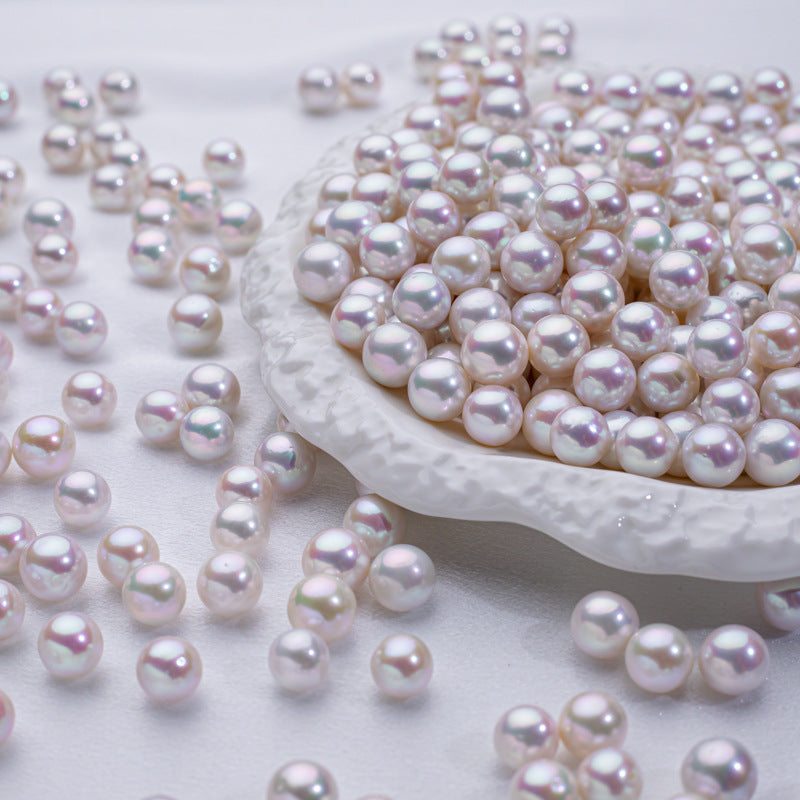 5A Grade Edison Freshwater Loose Pearls 9 - 14mm, Round Slightly Imperfect Beads for DIY Bracelet Necklace