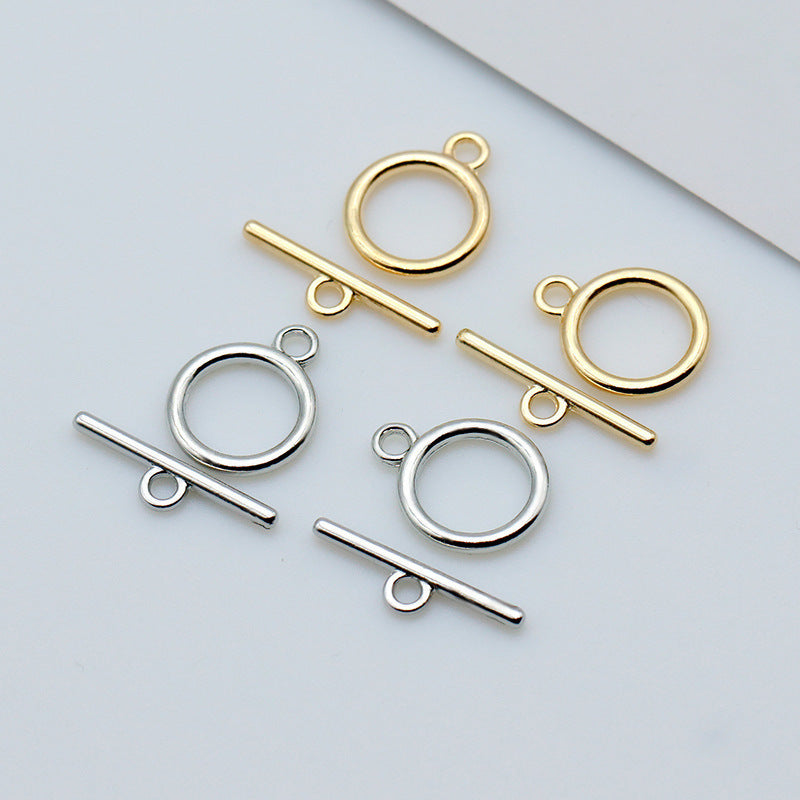 Multi-Size OT Clasp | Polished Jewelry End Clasp for Pearl Necklaces Bracelets | DIY Jewelry Findings Wholesale