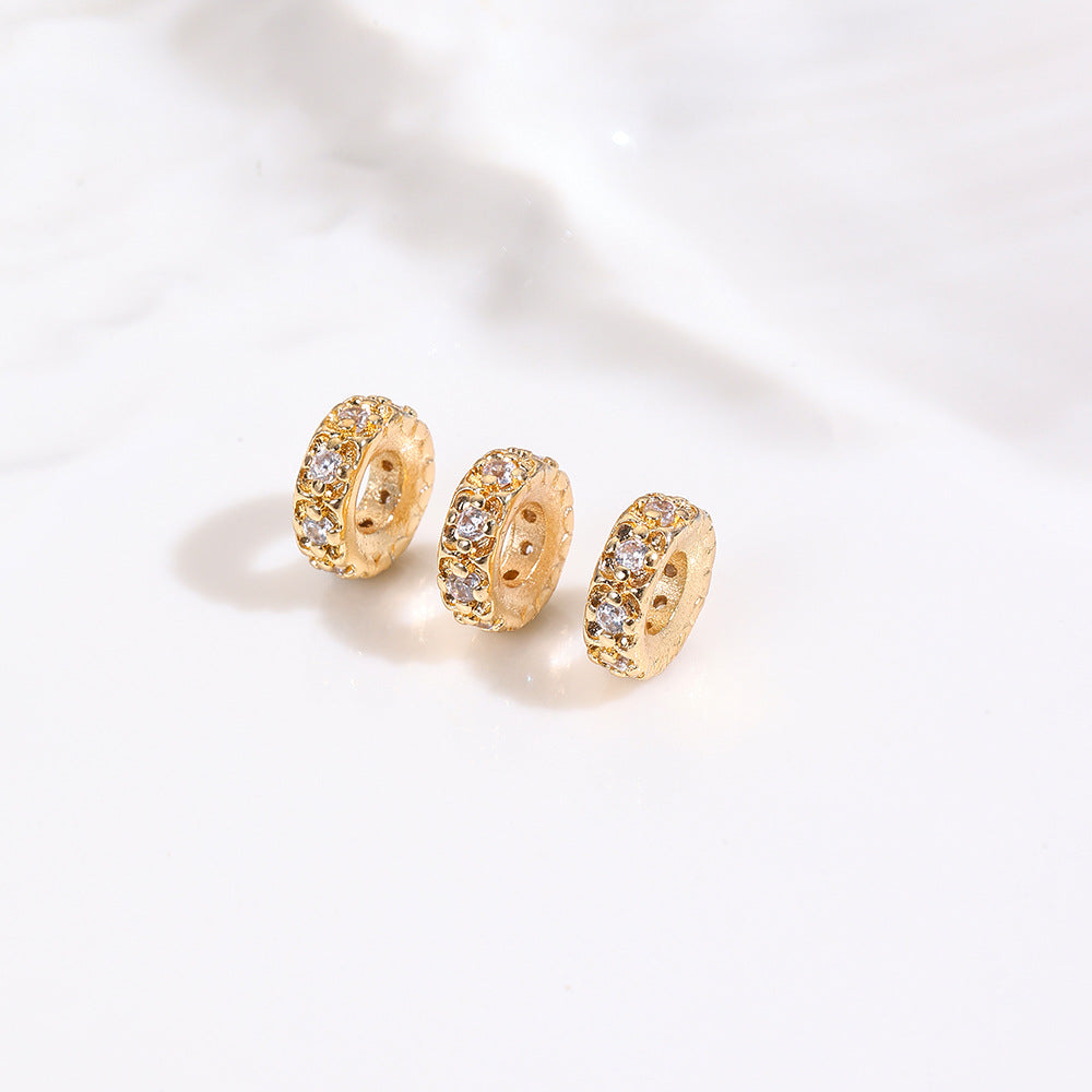 Tarnish-Resistant 18K Gold Plated Copper Spacer Beads | DIY Loose Beads for Bracelets/Necklaces - Crystal Pearl Jewelry Findings