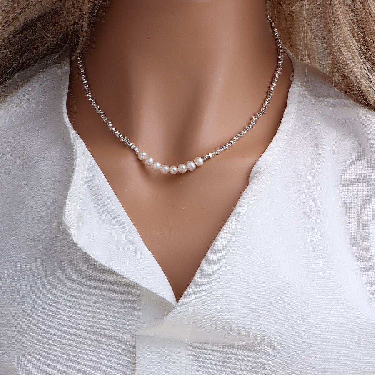 Natural Freshwater Pearl Starry Sky Necklace - Small - Batch Fashionable Collarbone Chain