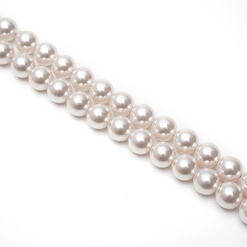 High-Shine Round Faux Swarovski-Style Pearls | DIY Jewelry Loose Beads (Bracelet/Necklace/Pendant)