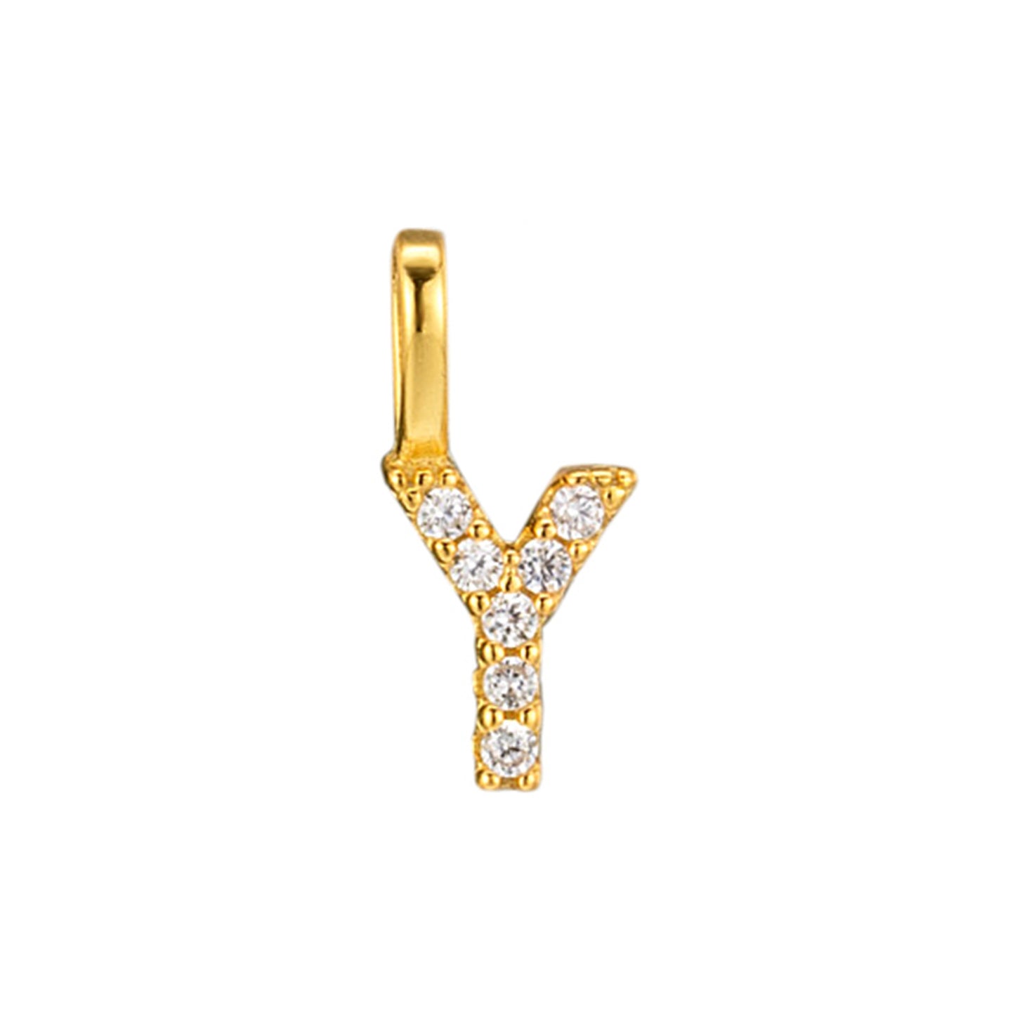 S925 Sterling Silver Custom Name Letter Pendants | Full Zircon Initial Necklaces