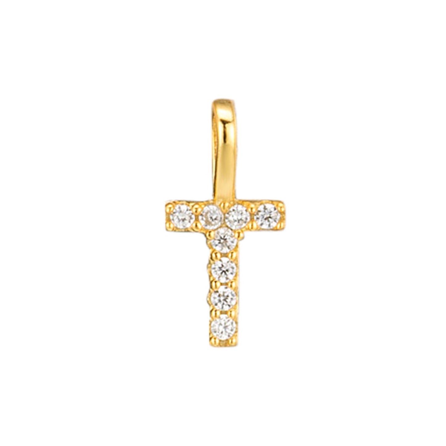 S925 Sterling Silver Custom Name Letter Pendants | Full Zircon Initial Necklaces