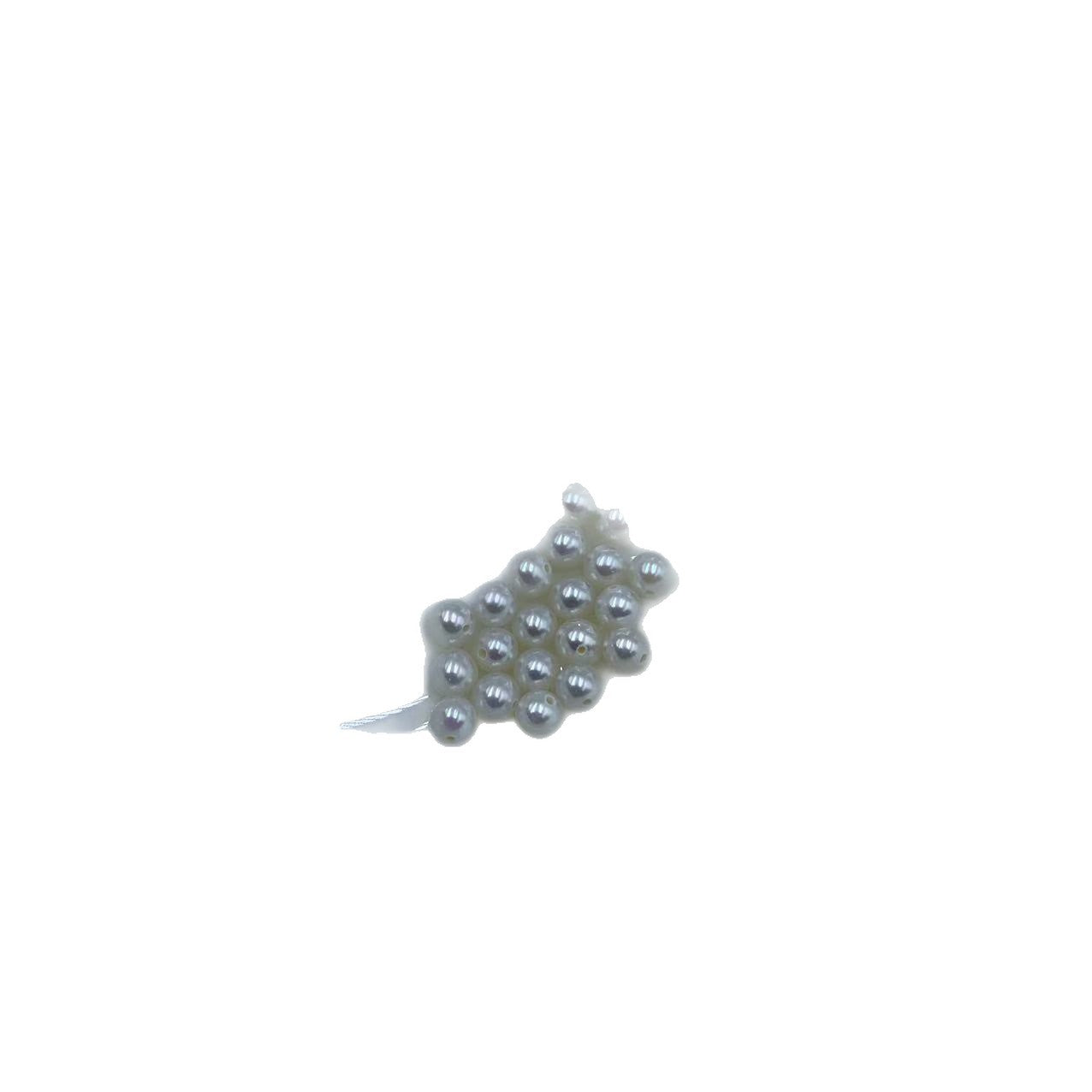 4-5mm Freshwater AK Loose Pearls - High Shine Near Round Full-Hole Beads for DIY Bracelet Earrings