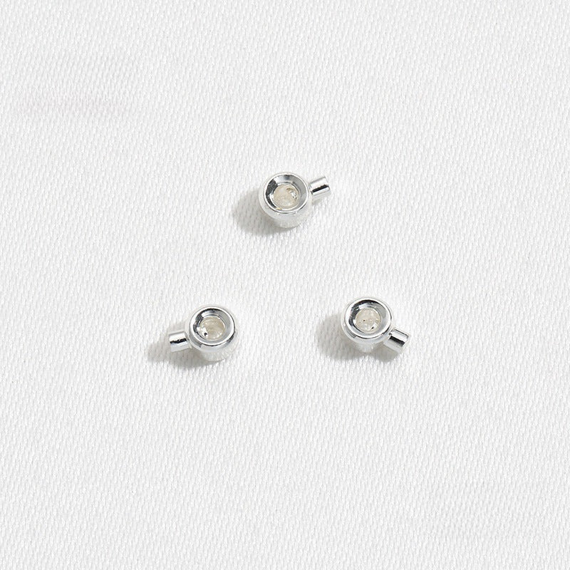 14K Gold Plated Positioning Tube End Clasps | Wholesale DIY Jewelry Findings for Necklaces/Bracelets - Crushable Beads