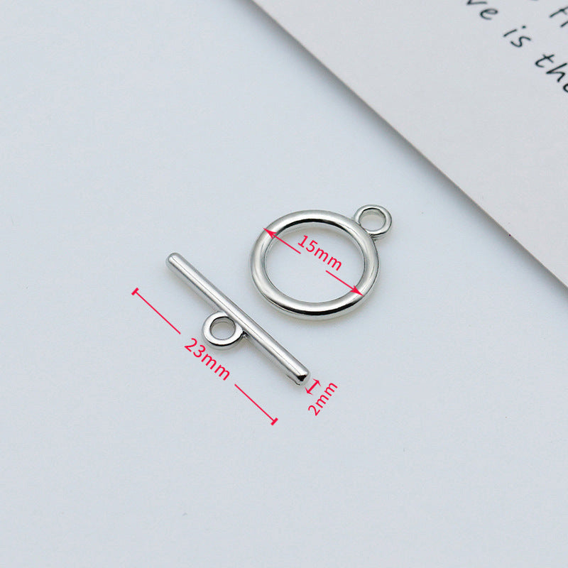 Multi-Size OT Clasp | Polished Jewelry End Clasp for Pearl Necklaces Bracelets | DIY Jewelry Findings Wholesale