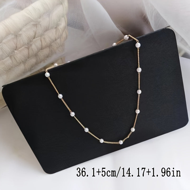 Women's Imitation Pearl Clavicle Chain - Pendant Necklace