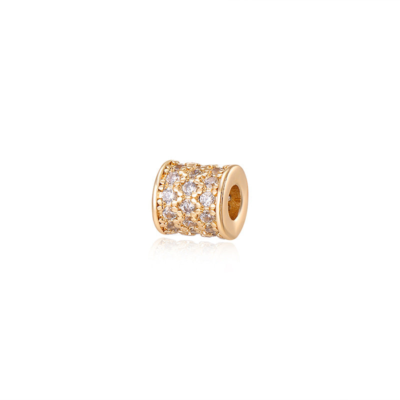 Tarnish-Resistant 18K Gold Plated Copper Spacer Beads | DIY Loose Beads for Bracelets/Necklaces - Crystal Pearl Jewelry Findings