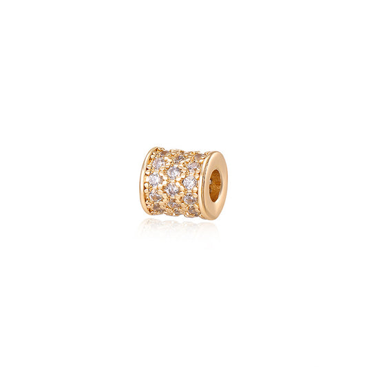 Tarnish-Resistant 18K Gold Plated Copper Spacer Beads | DIY Loose Beads for Bracelets/Necklaces - Crystal Pearl Jewelry Findings