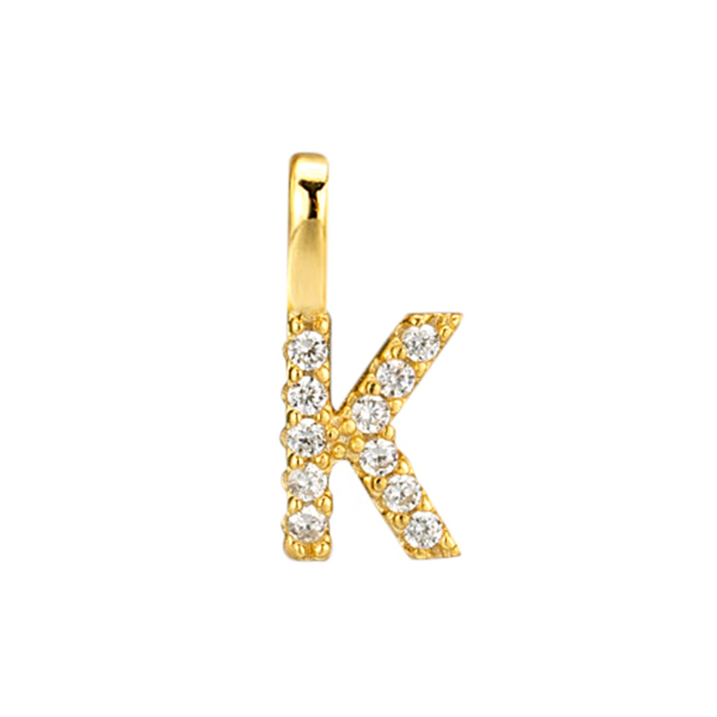 S925 Sterling Silver Custom Name Letter Pendants | Full Zircon Initial Necklaces