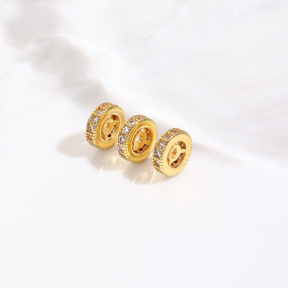 Tarnish-Resistant 18K Gold Plated Copper Spacer Beads | DIY Loose Beads for Bracelets/Necklaces - Crystal Pearl Jewelry Findings