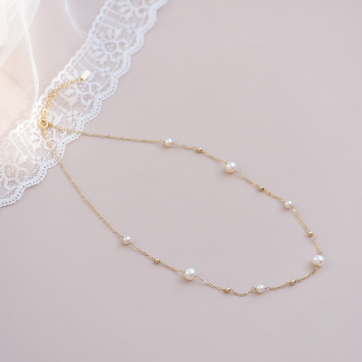 Natural Freshwater Pearl Starry Sky Necklace - Small - Batch Fashionable Collarbone Chain