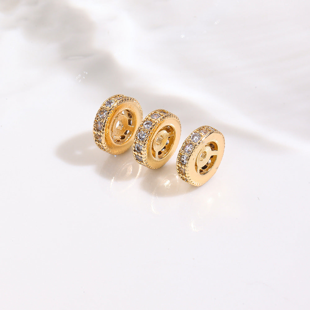 Tarnish-Resistant 18K Gold Plated Copper Spacer Beads | DIY Loose Beads for Bracelets/Necklaces - Crystal Pearl Jewelry Findings
